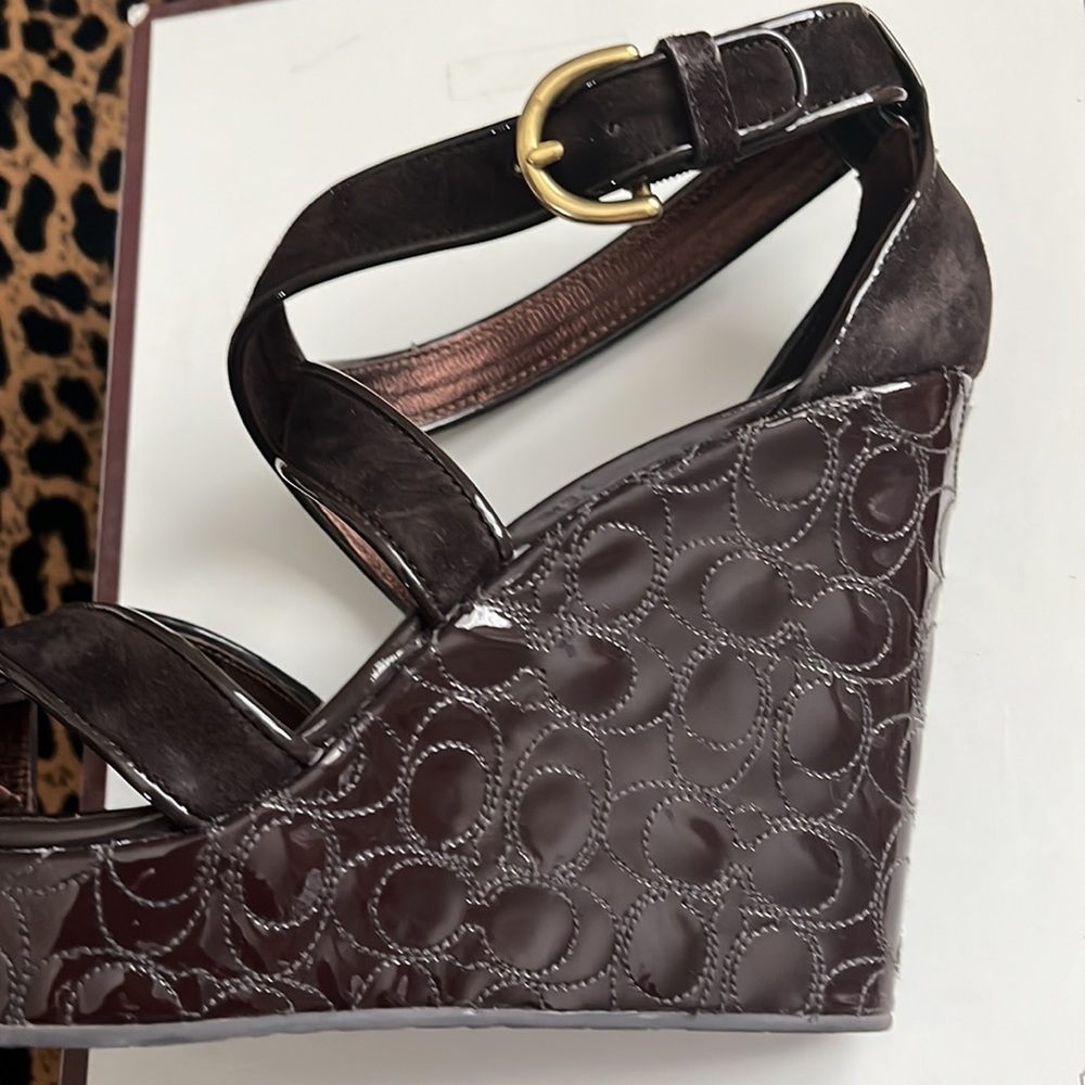 Coach platform sandals